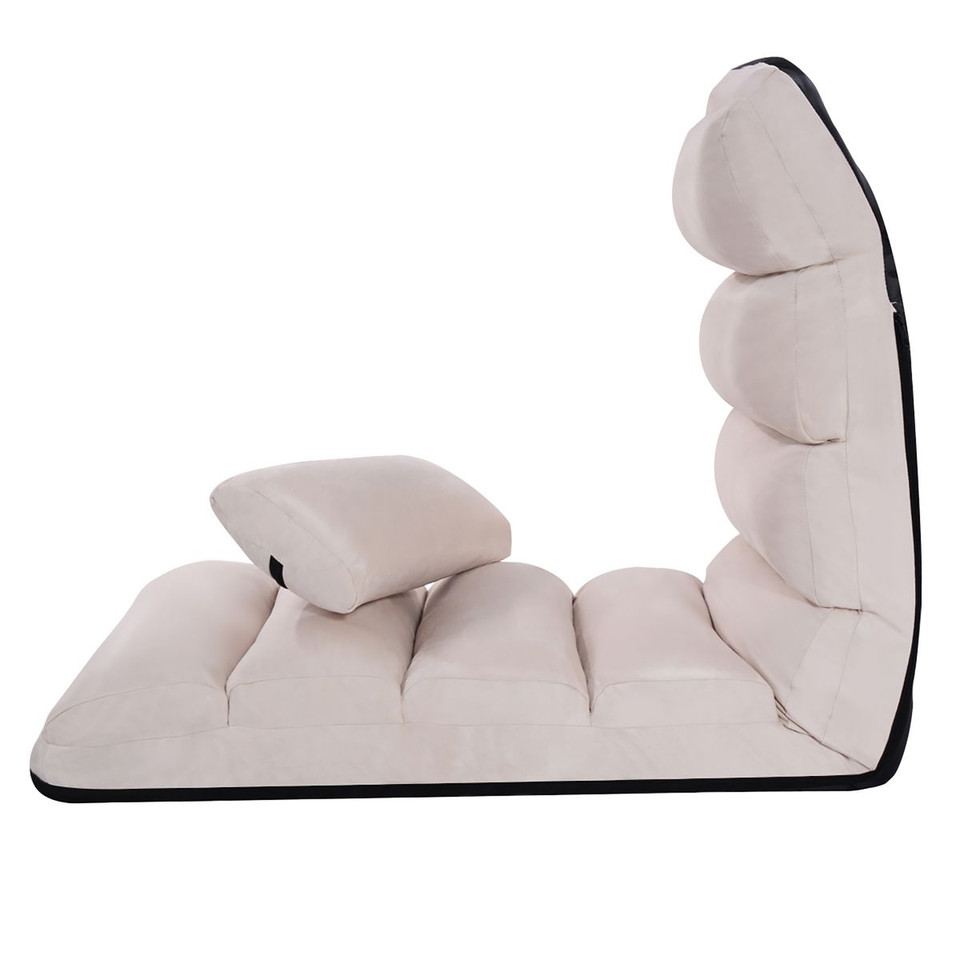 Folding Floor Chair with 5-Position Backrest product image