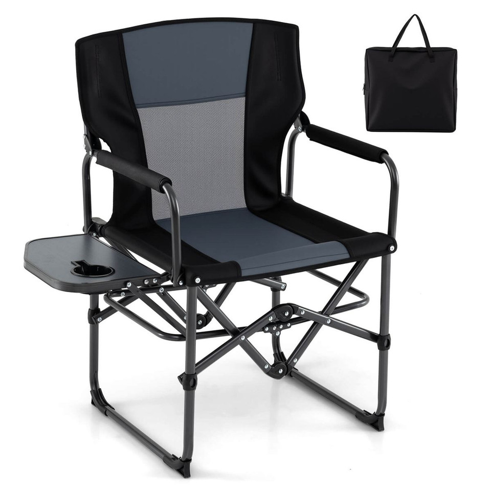 Folding Camping Chair with Side Table & Cup Holder (1-2 Pack) product image