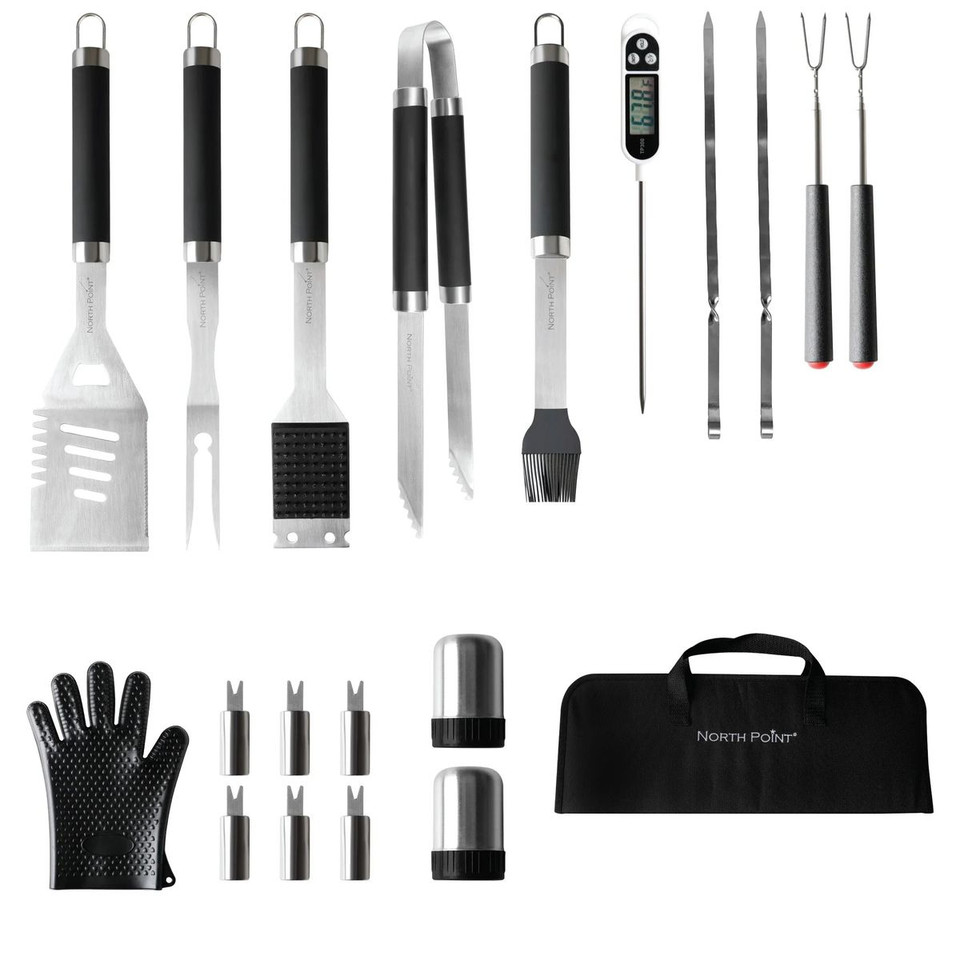 North Point 20-Piece BBQ Tool Set and Carry Case product image