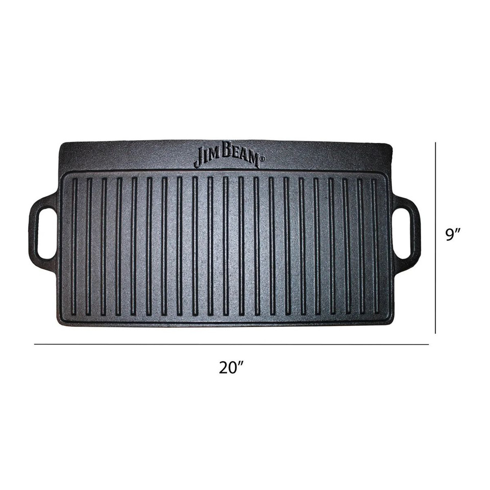Jim Beam Cast Iron Reversible Grill/Griddle product image