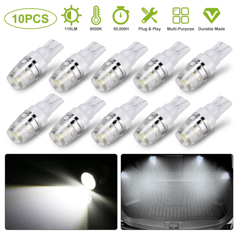T10 194 LED Vehicle Interior Light Bulb (10-Pack) product image