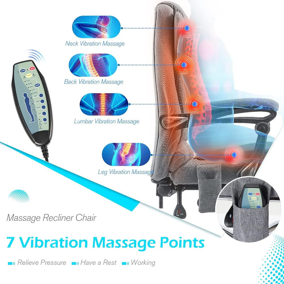 Office Chair with 7 Points Massage and Heat Function product image