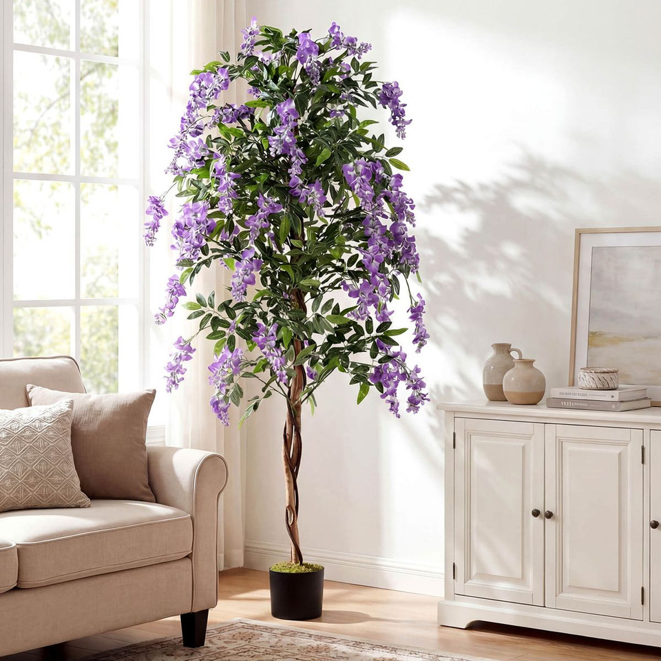 Artificial Wisteria Tree (1- or 2-Pack) product image