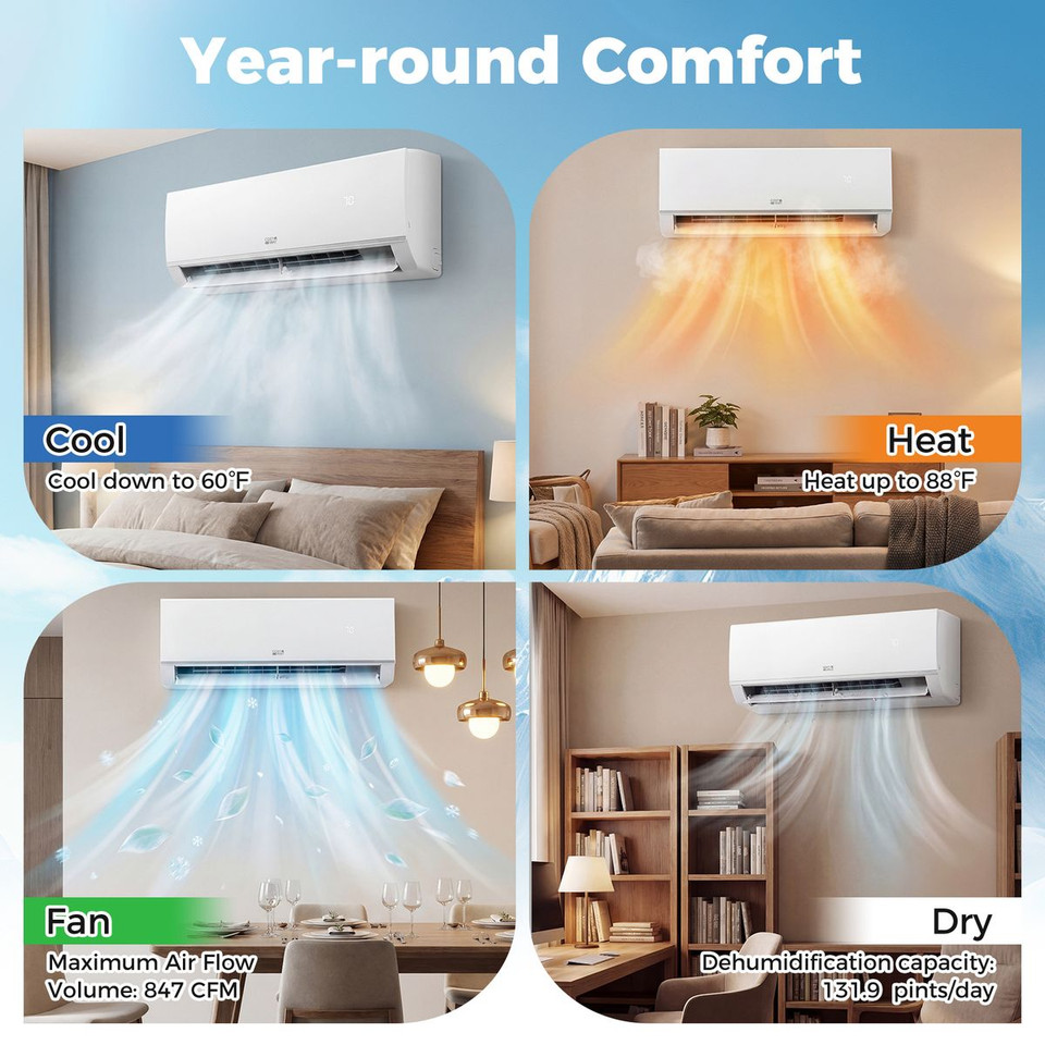 Wi-Fi Enabled Mini Split Air Conditioner product image