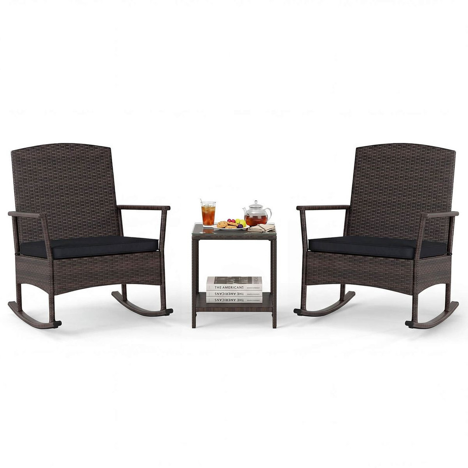 Wicker Patio Rocking Set (3-Pieces) product image