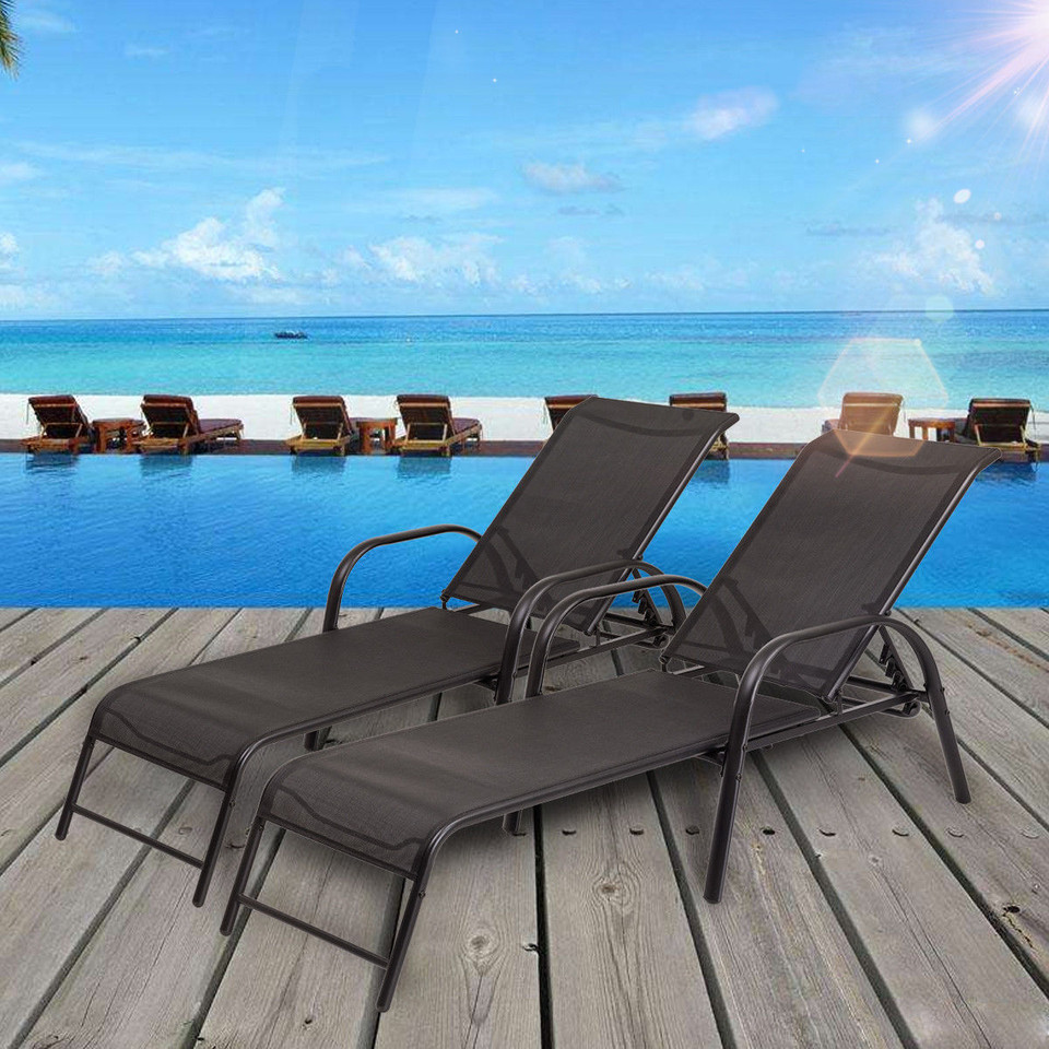 Costway Outdoor Folding Recliner Chair with Adjustable Back product image