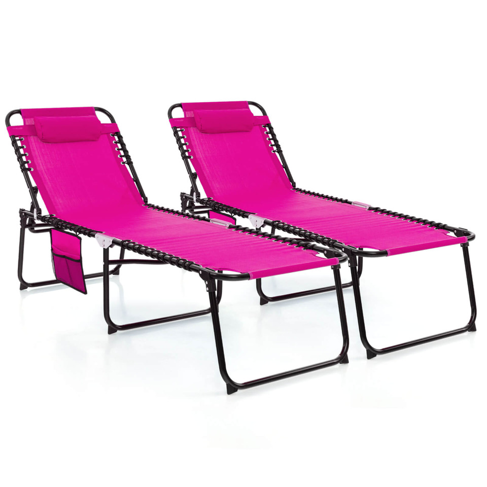 Foldable Recline Lounge Chair with Adjustable Backrest & Footrest product image