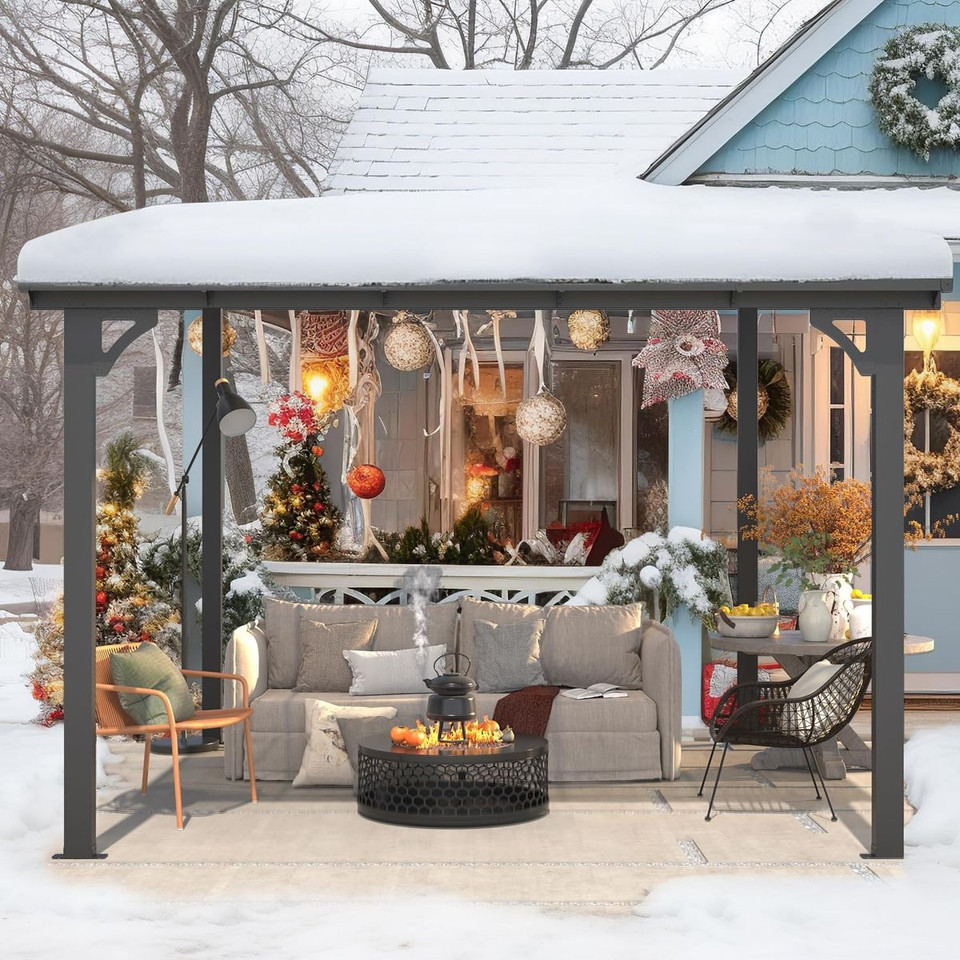  10’ x 10' Outdoor Patio Lean to Gazebo Awnings product image