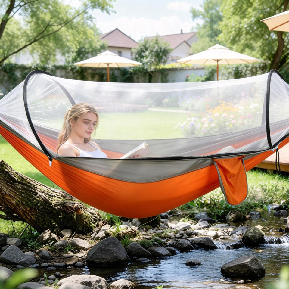Portable Camping Hammock with Mosquito Net product image