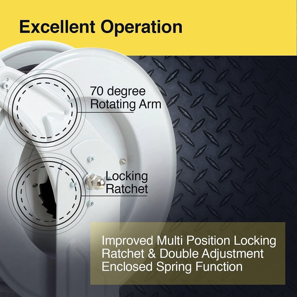 ReelWorks Industrial Retractable Grease Hose Reel  product image
