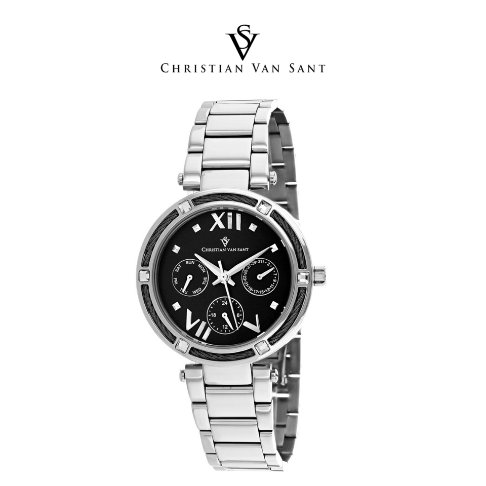 Christian Van Sant Women's Sienna Black Dial Watch product image
