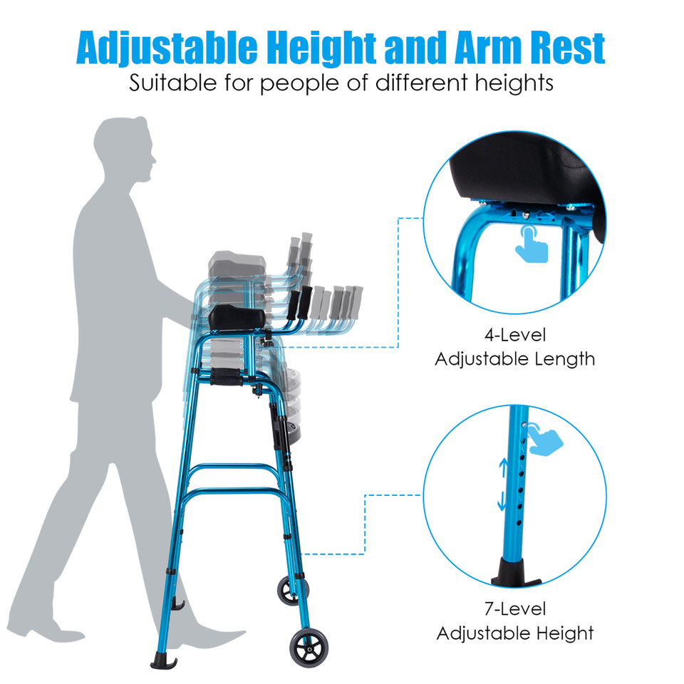 Folding Walker with Arm Rests product image