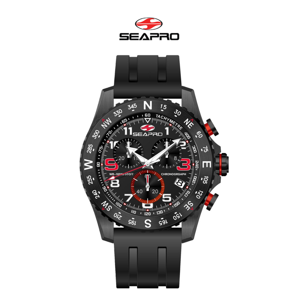 Seapro Men's Gallantry Black Dial Watch product image