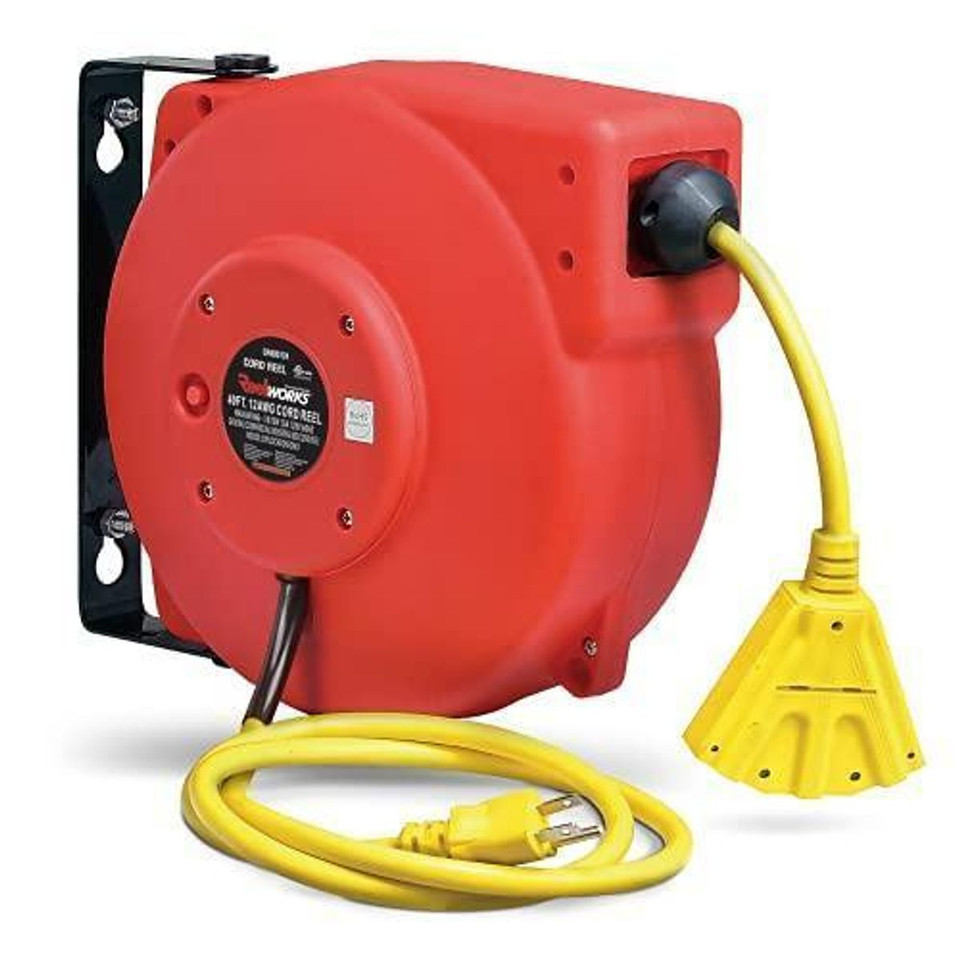 ReelWorks Mountable Retractable Extension Cord  Reel product image