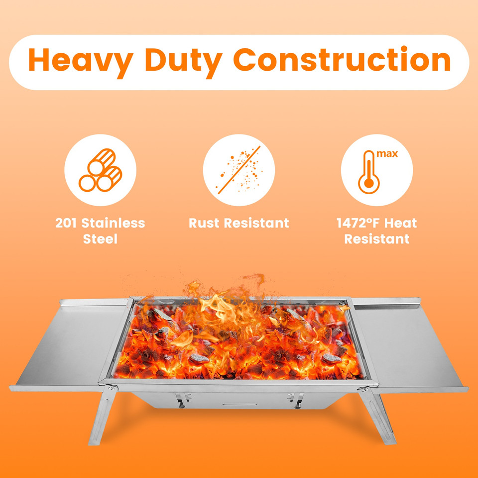 3‑in‑1 Portable Charcoal Grill product image
