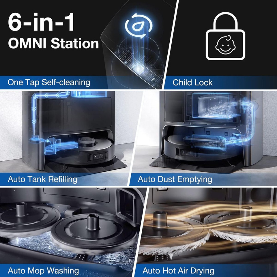 ECOVACS DEEBOT X1 Omni Robot Vacuum and Mop Combo product image