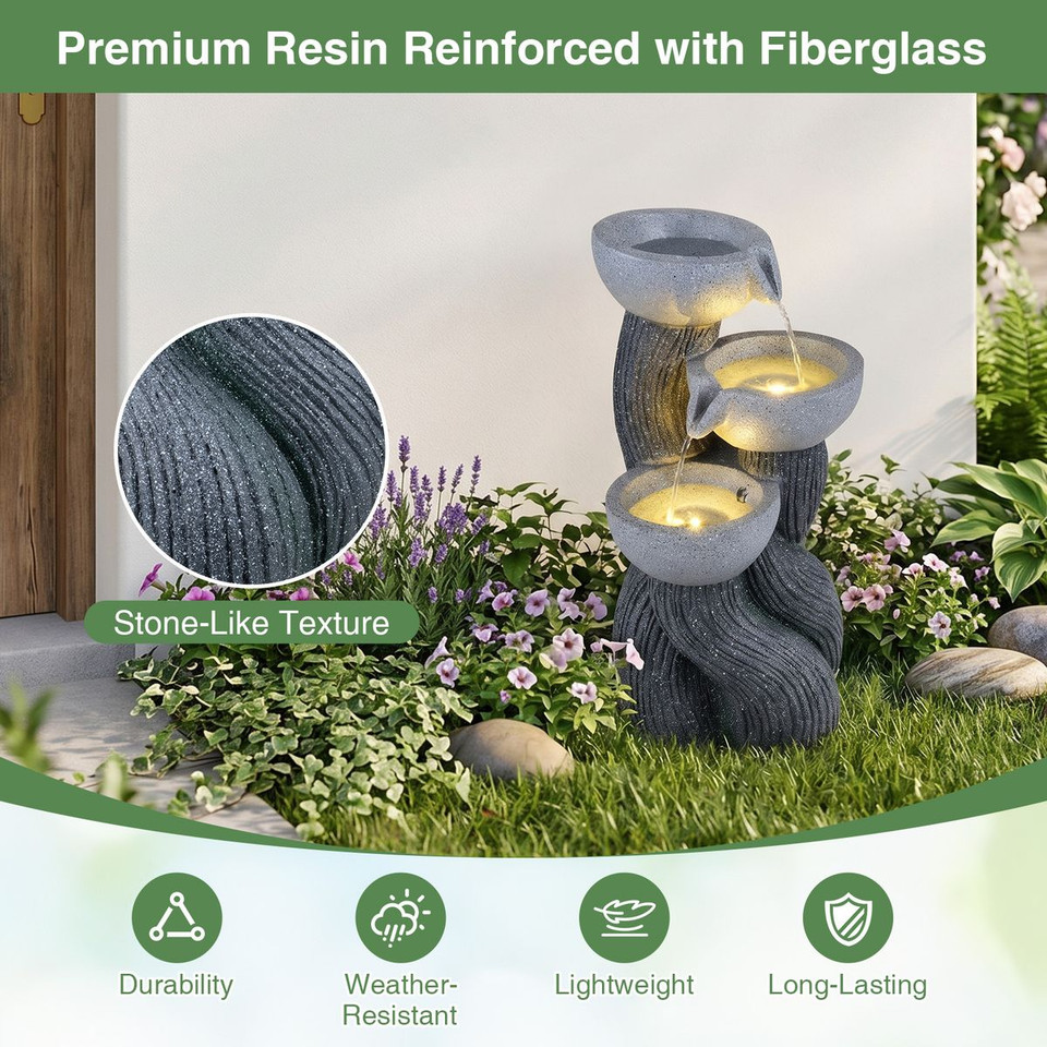 3-Tier Outdoor Water Fountain  product image