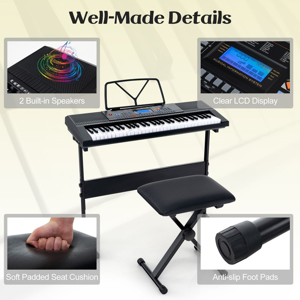 61 Key Portable Electronic Keyboard product image