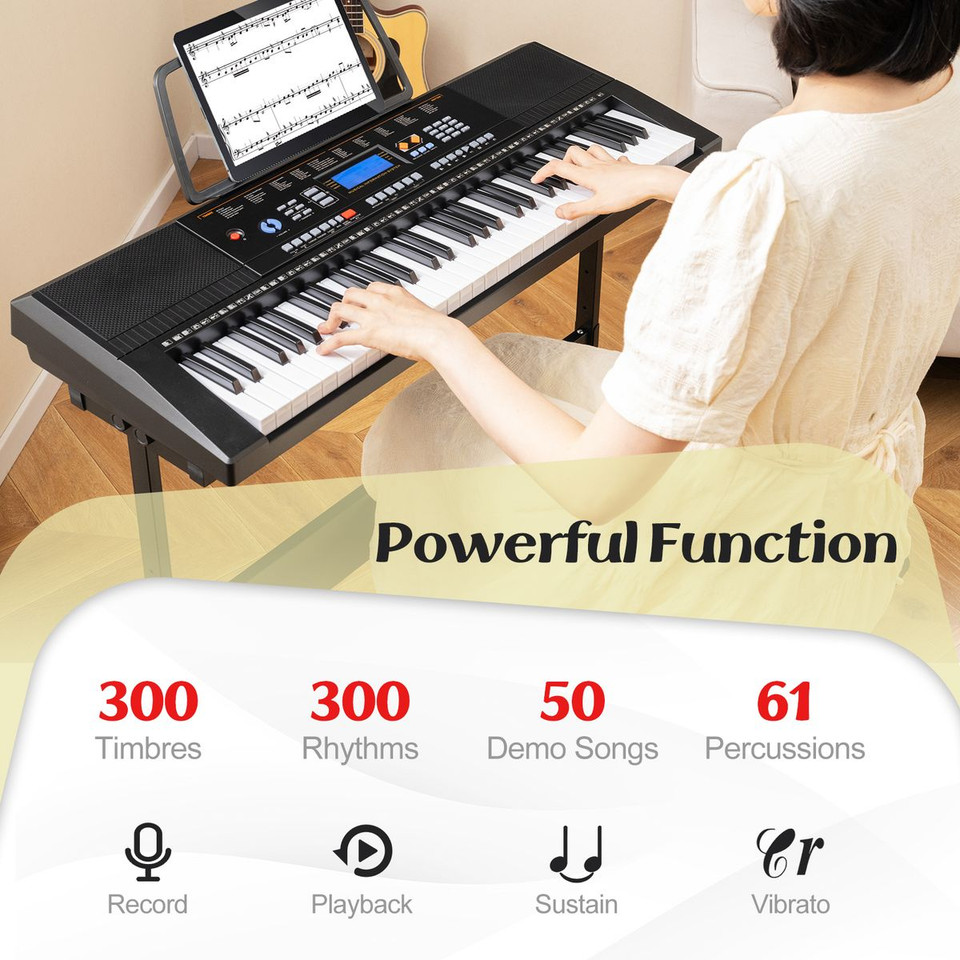 61 Key Portable Electronic Keyboard product image