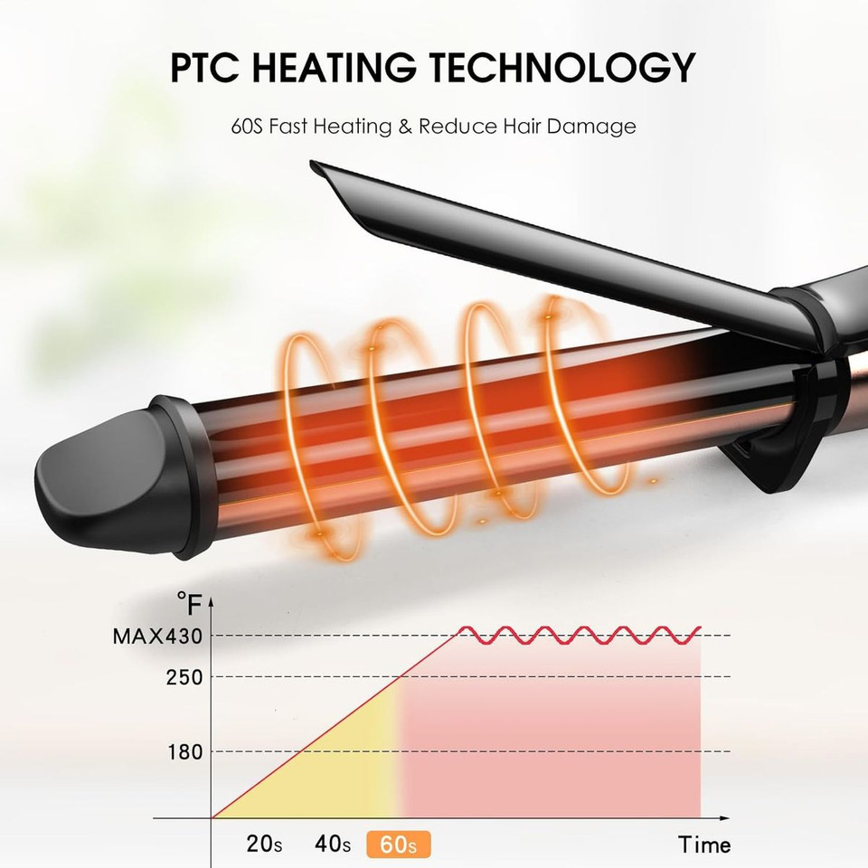 Nicebay 1" Hair Curling Iron with Ceramic Coating product image
