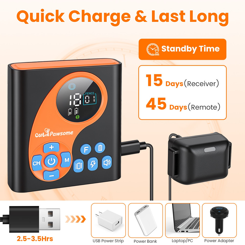2-in-1 Wireless Dog Fence and Training System (1 or 2 Collars) product image
