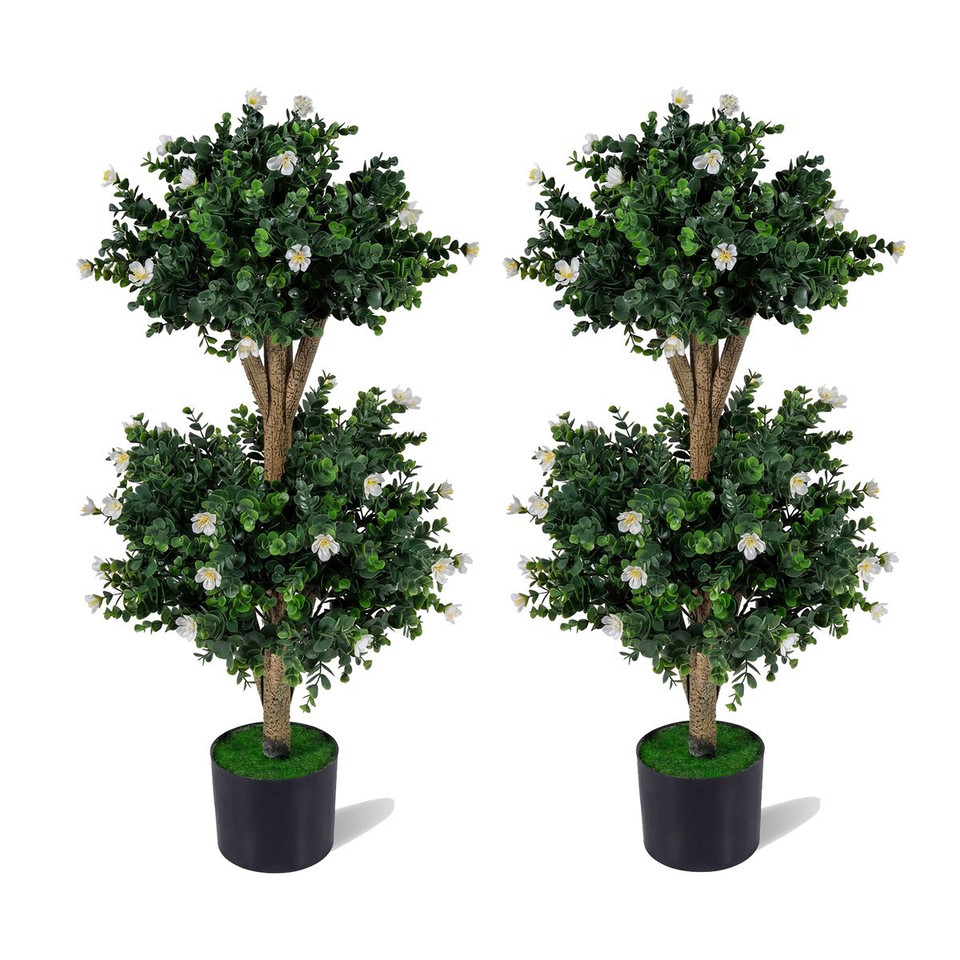 Artificial Double Ball Boxwood Topiary Tree (2-Pack) product image