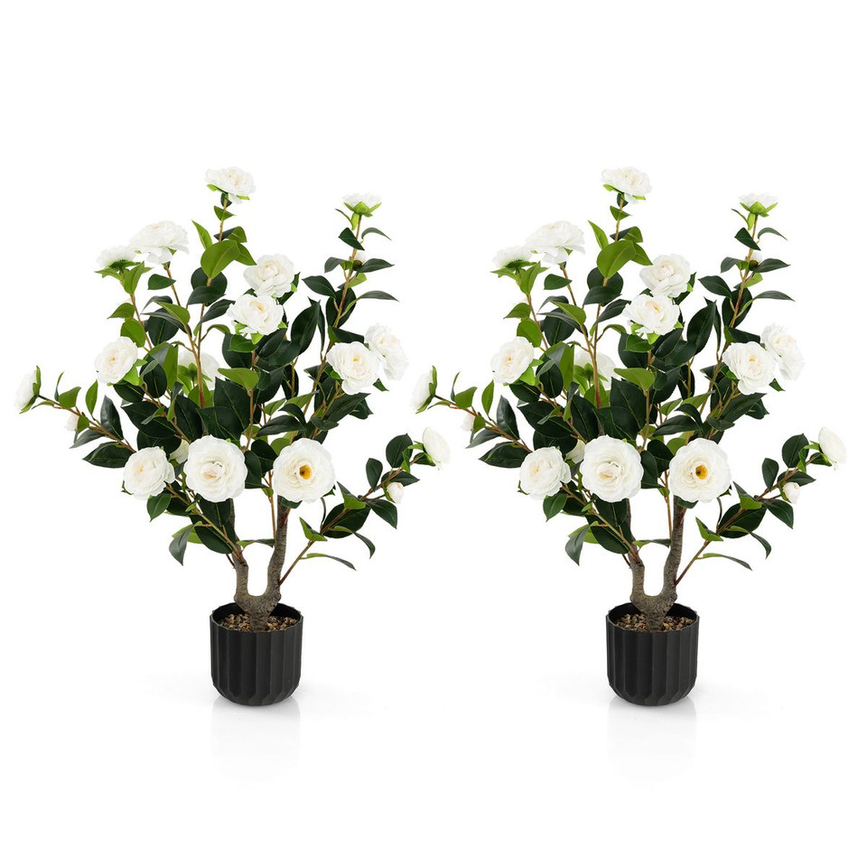 Artificial Camellia Tree (1 or 2 Pack) product image