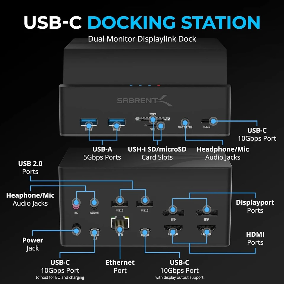 USB-C Universal Laptop Docking Station product image