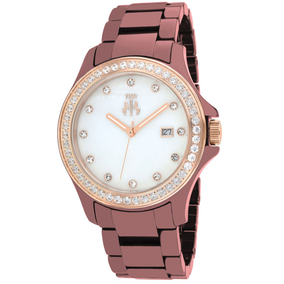 Jivago Women's Ceramic Maroon MOP Dial Watch product image