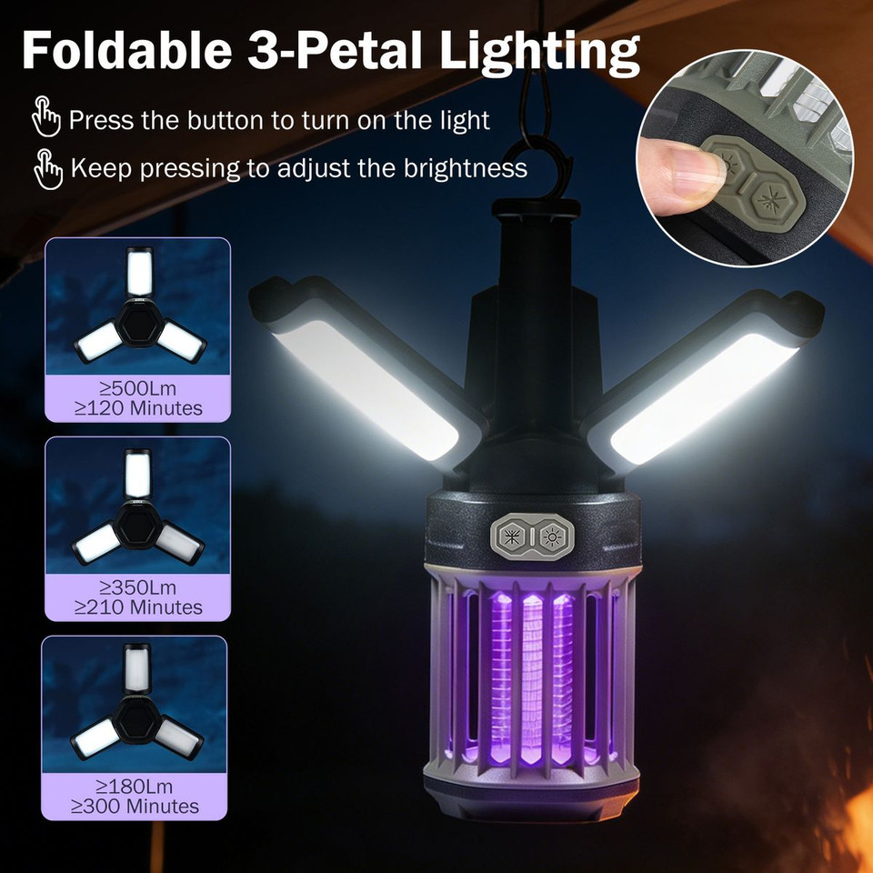 Rechargeable Outdoor Bug Zapper and Camping Lantern product image