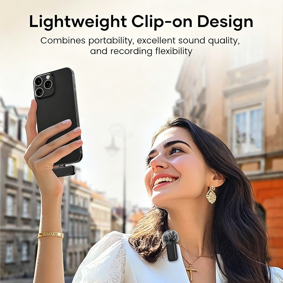 Wireless Microphone with Charging Case product image