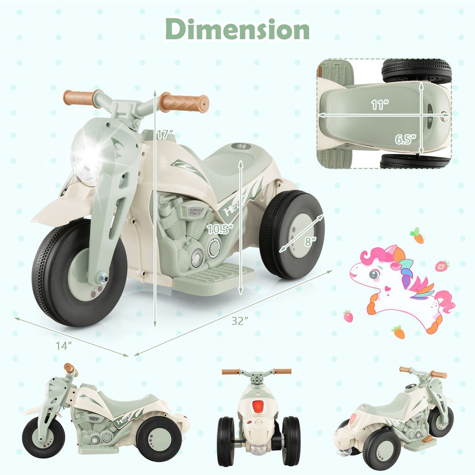 Kids' Electric Ride-on Bubble Motorcycle product image