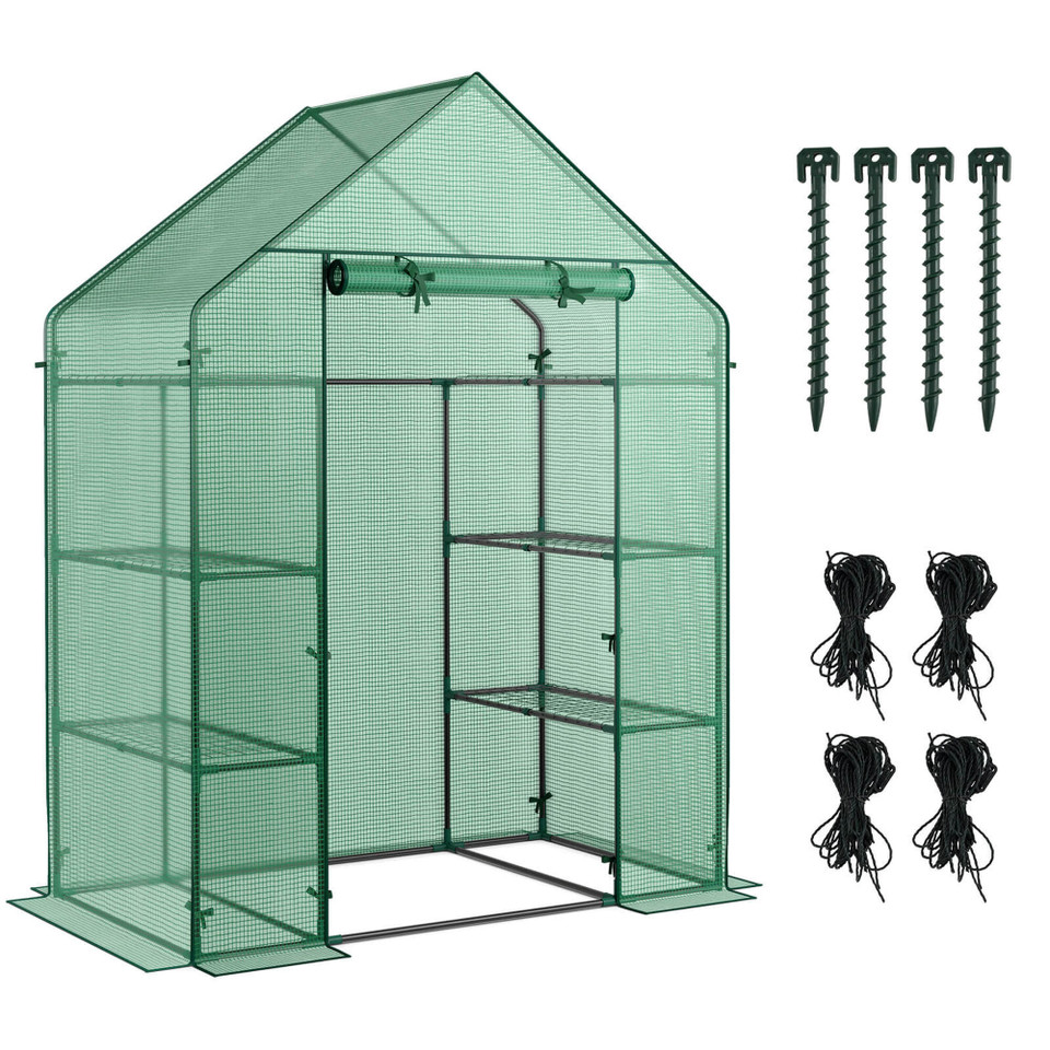Portable Outdoor Mini Walk-in 4-Tier Greenhouse product image
