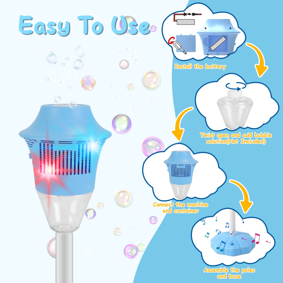 3-in-1 Standing Bubble Machine (2-Pack) product image