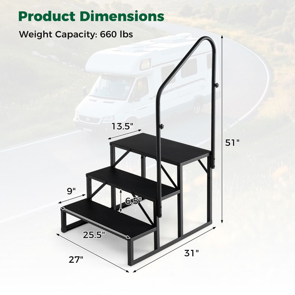 RV Step with Handrail product image