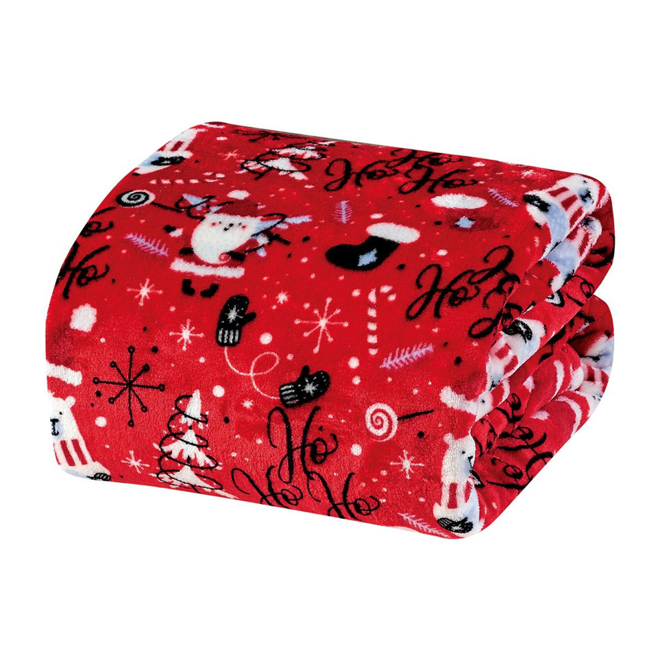 Noble House Soft Fleece Winter Holiday Throw Blanket product image