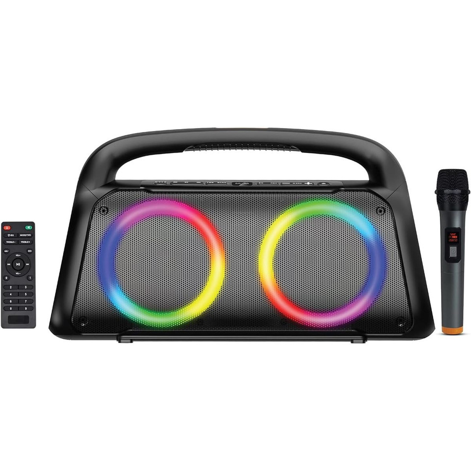 Portable Bluetooth Speaker with LED DJ Lights product image