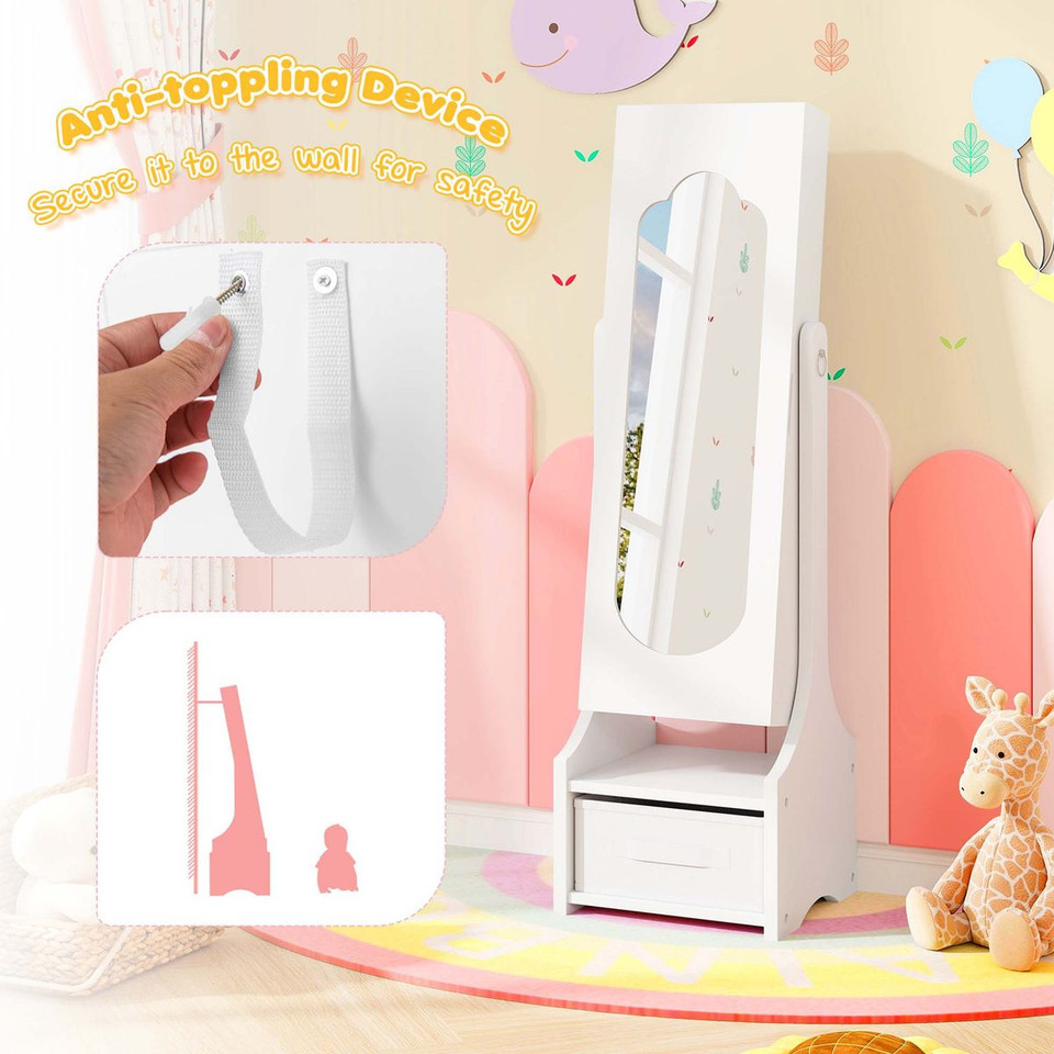 Princess Makeup Dressing Table and Chair Kids Vanity Set product image