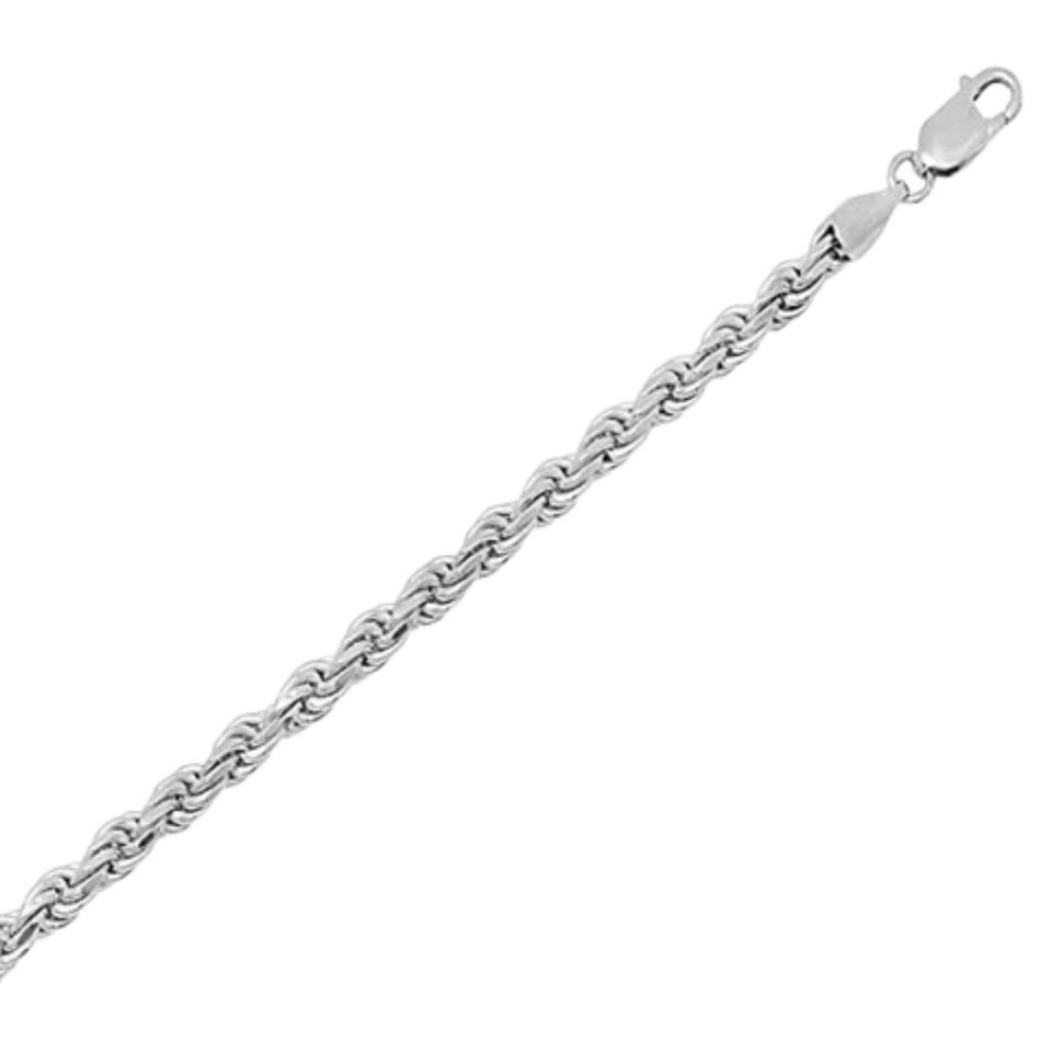 Italian Diamond-Cut Silver-Filled High-Polish Rope Chain product image