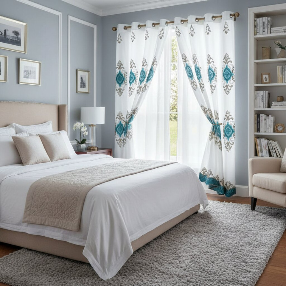 Embroidered Curtain Set  product image
