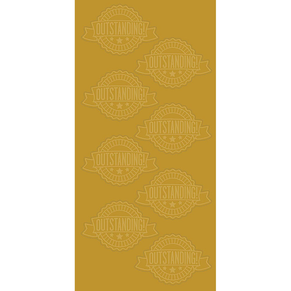Outstanding Ribbon Embossed and Gold Foil Certificate Seal (3-Pack) product image