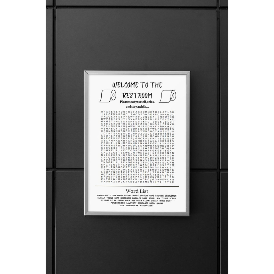 'Welcome to the Restroom' Art Print product image