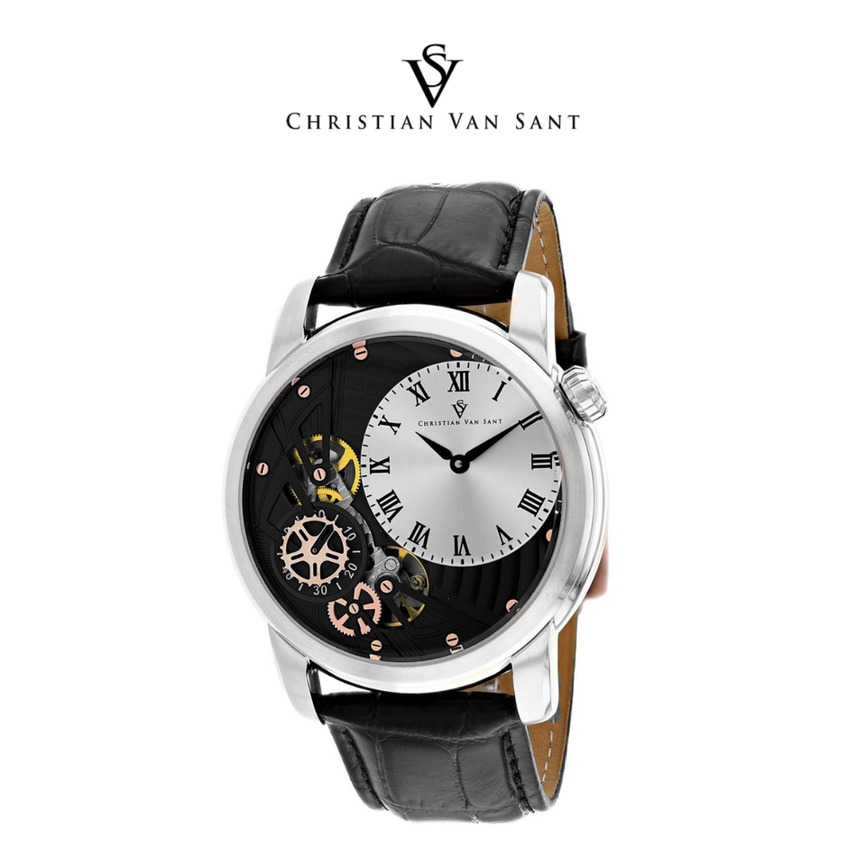 Christian Van Sant Men's Sprocket Auto-Quartz Silver Dial Watch product image