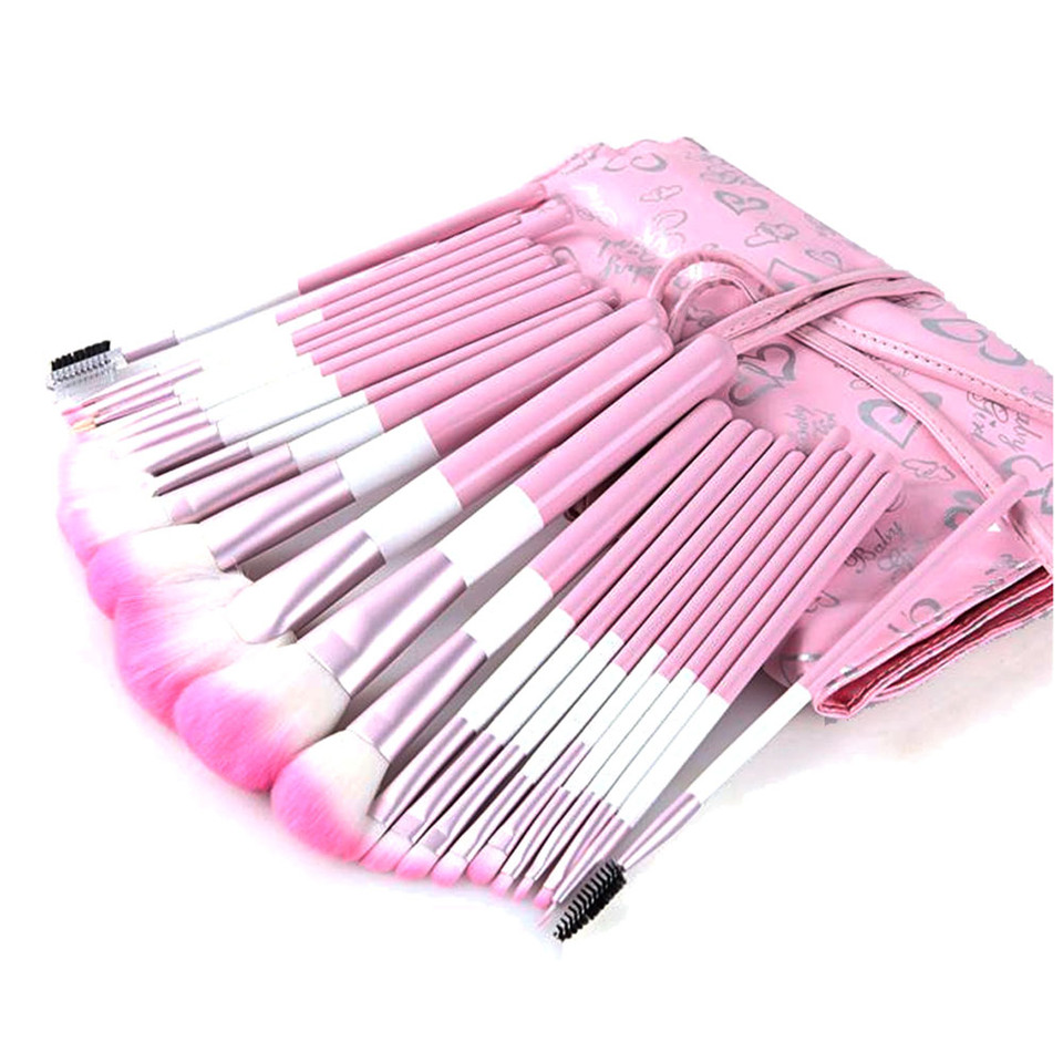 24-Piece Professional Makeup Brush Set with Carrying Case product image