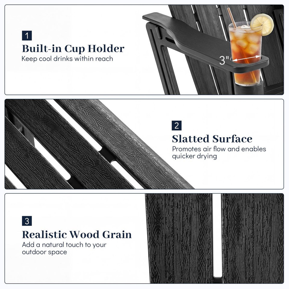 Wood Grain Adirondack Chairs(1- to 4-Pack) product image