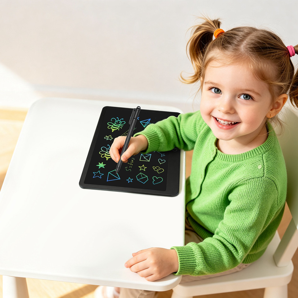 Reusable LCD Writing Tablet with Stylus product image