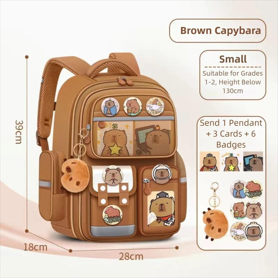 Cute Capybara School Backpack product image