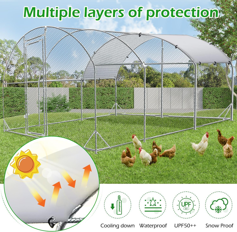 Round-Top Chicken Coop Run product image