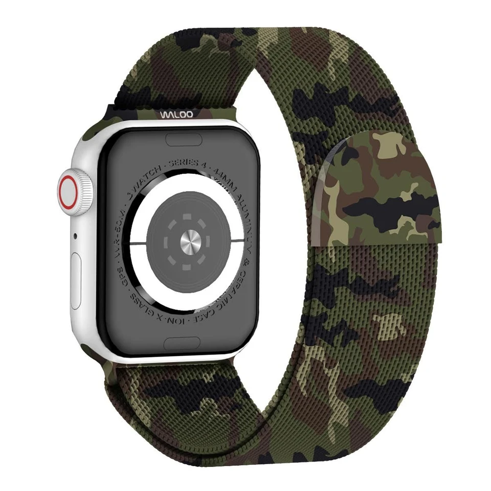 Waloo Camo Printed Magnetic Mesh Band For Apple Watch product image