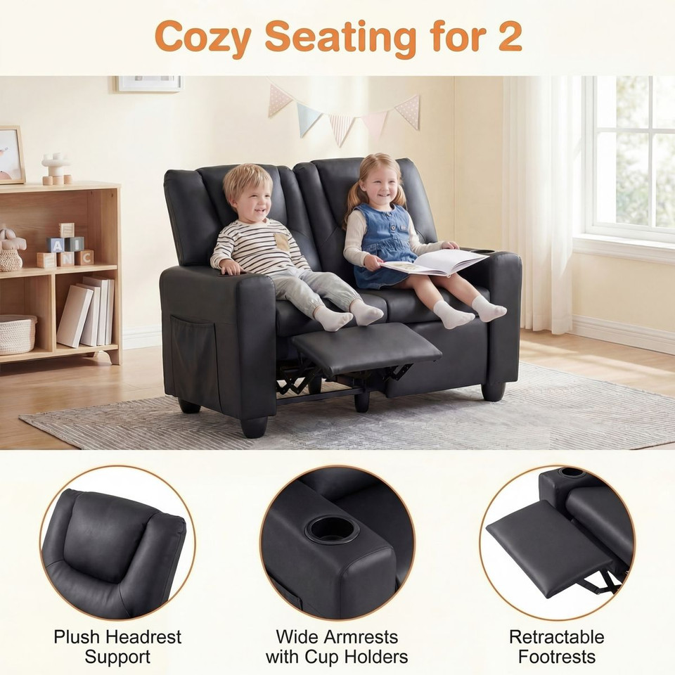 2-Seater Kids' Recliner Chair   product image